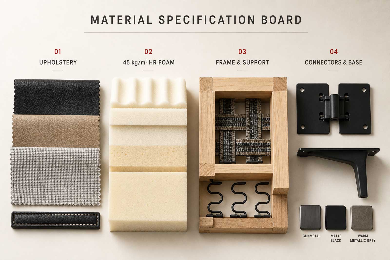 4.Custom sectional sofa upholstery foam frame and connector material options.jpg